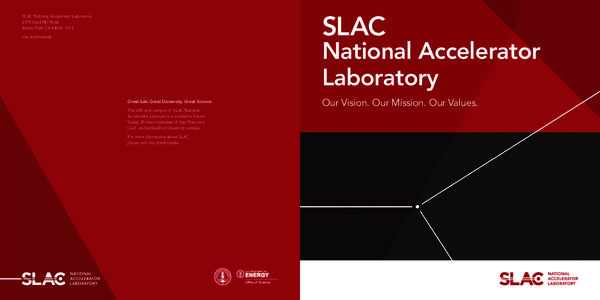 Particle accelerators / Experimental particle physics / SLAC National Accelerator Laboratory / Linear particle accelerator / SPEAR / Fermilab / Particle physics / Electron / Office of Science / Physics / United States Department of Energy National Laboratories / Stanford University