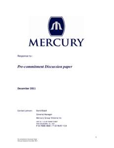 Microsoft Word - Pre-commitment response paper from Mercury 4