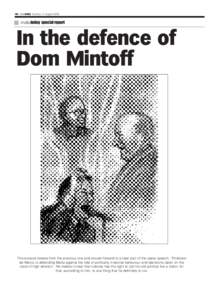 08 maltatoday Sunday 11 Augustmaltatoday special report In the defence of Dom Mintoff