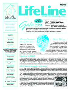 LifeLine DEC 2010 Issue #4 of 2010