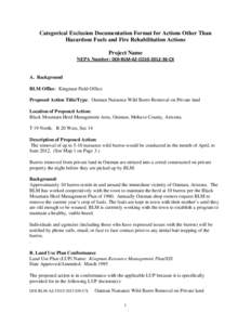 Burro / Oatman /  Arizona / National Environmental Policy Act / Kingman /  Arizona / Nuisance / Feral horses / Arizona / Law / Geography of Arizona / Donkeys / Impact assessment