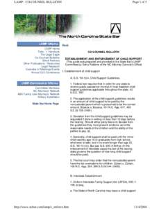 LAMP : CO-COUNSEL BULLETIN  Page 1 of 5 Back LAMP Home