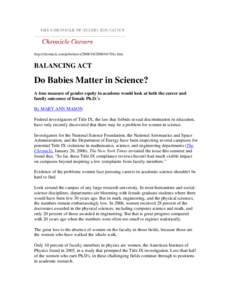 Sexism / Women in science / Gender equality / Gender / Susan Pinker / Ethics / Feminism / Science / Mary Frank Fox / Discrimination / Hate / Prejudices