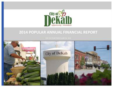 2014 POPULAR ANNUAL FINANCIAL REPORT FOR THE YEAR ENDED JUNE 30, 2014 Contents About the PAFR About the City