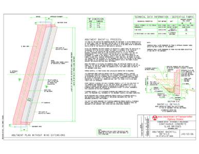 BRIDGE  APPROACH PAVEMENT TECHNICAL DATA INFORMATION - GEOTEXTILE FABRIC