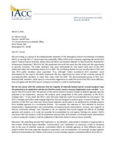 Letter to GAO from IACC Public Members March[removed]