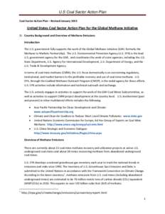 U.S Coal Sector Action Plan