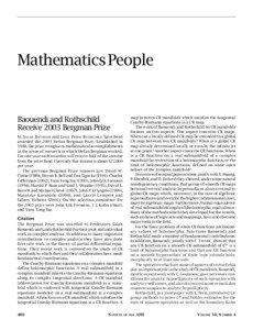 Mathematics People  Baouendi and Rothschild