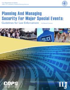 2  U.S. Department of Justice Office of Community Oriented Policing Services  Planning And Managing