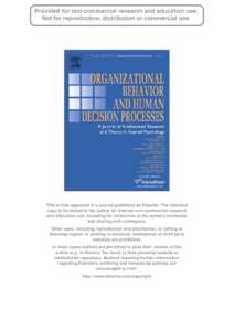 This article appeared in a journal published by Elsevier. The attached copy is furnished to the author for internal non-commercial research and education use, including for instruction at the authors institution and shar