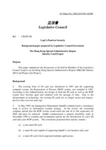 LC Paper No. CB[removed])  立法會 Legislative Council Ref