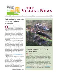 THE VILLAGE  Volume 5, Issue 9 A Community Network of Support