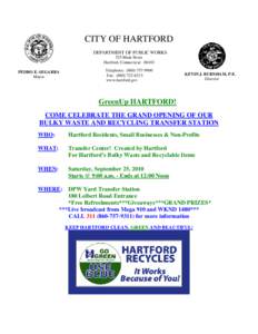 Microsoft Word - GreenUp Hartford Bulky Waste  Recycling Center Notice.doc