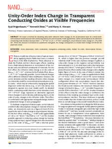 Metamaterials / Electricity / Optics / Refractive index / Permittivity / Ellipsometry / Kerr effect / Dielectric / Atmospheric duct / Physics / Electromagnetism / Physical quantities