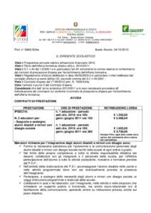 ISTITUTO PROFESSIONALE DI STATO PER I SERVIZI COMMERCIALI, TURISTICI, SOCIALI, ALBERGHIERI “PIETRO VERRI” Via Torino - Busto Arsizio (Varese) tel[removed]fax[removed]C.F[removed]Cod.Min.VARC030007 si