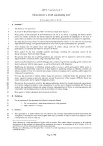 ADP 2-7 agenda item 3  Elements for a draft negotiating text1 8 December 2014 at 06:30 1