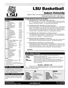 LSU Tigers football / John Brady / Dale Brown / LSU Tigers basketball / Louisiana State University / Joe Dean / LSU Tigers / Southeastern Conference / Magnum Rolle / National Basketball Association / Sports in the United States / College football