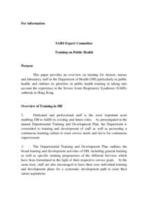 Centers for Disease Control and Prevention / Health policy / Severe acute respiratory syndrome / Health care provider / Progress of the SARS outbreak / Nursing / International Association of National Public Health Institutes / Association of Public Health Laboratories / Health / Public health / United States Public Health Service