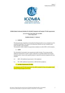 Edition 3 Published November 2011 ICOMIA Global Conformity Guideline for ISO/ABYC Standards and Canadian TP 1332 requirements sponsored by ABYC, BMF, ICOMIA, IMCI, and NMMA Author: Wieger de Wit