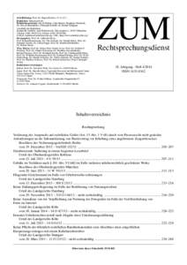 Schriftleitung: Prof. Dr. Jürgen Becker (V.i.S.d.P.) Redaktion: Sebastian Pech Redaktionsassistenz: Nicole Bentin, Carla Burner, Stephanie Niederalt, Dr. Pascal Oberndörfer, Christoph Seibold, Dr. Martin Schippan Ansch