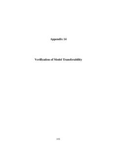 Appendix 14  Verification of Model Transferability 658