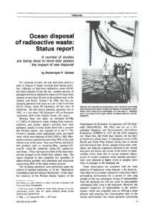 Features  Ocean disposal