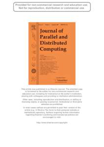 This article was published in an Elsevier journal. The attached copy is furnished to the author for non-commercial research and education use, including for instruction at the author’s institution, sharing with colleag