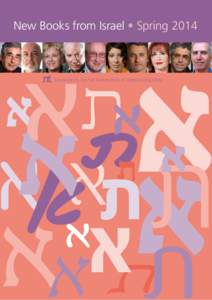 New Books from Israel • Spring[removed]The Institute For The Translation Of Hebrew Literature THE INSTITUTE FOR THE TRANSLATION OF HEBREW LITERATURE