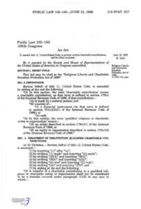 PUBLIC LAW[removed]JUNE 19, [removed]STAT. 517 Public Law[removed]105th Congress