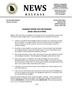 NEWS R E L E A S E For Immediate Release February 10, 2014