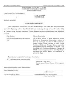 AO 91 (Rev[removed]Criminal Complaint  AUSA Kenneth E. Yeadon[removed]UNITED STATES DISTRICT COURT