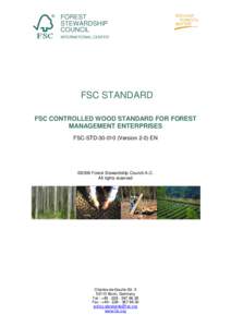 FSC-STD[removed]V2-0 EN Controlled Wood standard for FM enterprises
