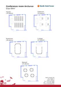 Conference room Arcturus Size 69m2 Theatre (70 places)  Classroom