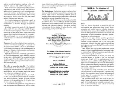 Landscape architecture / Land management / Soil test / Soil pH / Fertility / Soil / Micronutrient / Lawn / Agricultural lime / Agriculture / Organic gardening / Fertilizers