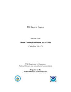 2005 Shark Finning Report to Congress