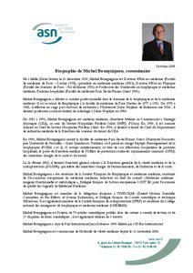 Octobre[removed]Biographie de Michel Bourguignon, commissaire