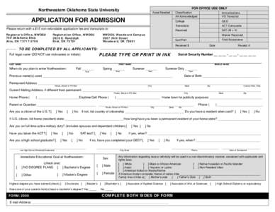 application for admission.indd