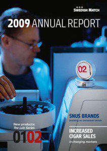 2009 Annual Report  snus BRAnDS