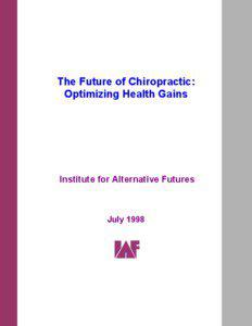 Microsoft Word - The Future of Chiropractic - Book Cover.doc