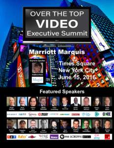 Marriott Marquis Keynote Speaker Times Square New York City June 15, 2016