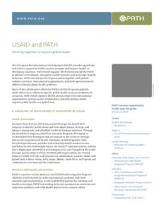 USAID and PATH: Working Together to Improve Global Health