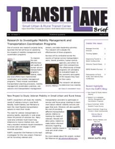 Transit Lane Brief - FallVol. 10, Issue 4)