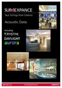 EXPANCE Taut Ceilings from Extenzo Acoustic Data Including: