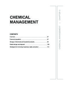 CONTENTS Overview ............................................................................................... 97 Chemical acquisition ............................................................................. 97 S