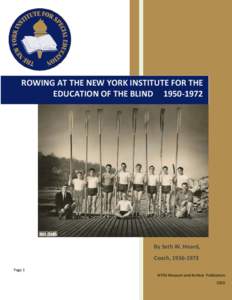 ROWING AT THE NEW YORK INSTITUTE FOR THE EDUCATION OF THE BLIND[removed]