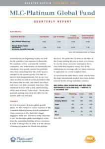 Finance / National Australia Bank / Emerging markets / Private equity / MSCI World / Investment management / Index / MLC Limited / Financial economics / Economics / Investment