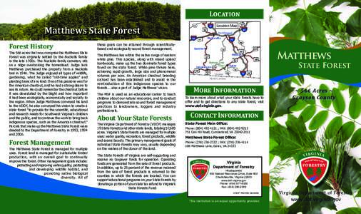 Protected areas of the United States / Big Woods State Forest / Conway-Robinson State Forest / Matthews State Forest / Virginia / Geography of the United States