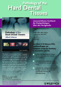Pathology of the  Hard Dental Tissues Unverzichtbares Fachbuch