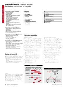 maxon EC motor  maxon EC motor ironless winding Technology – short and to the point Characteristics of maxon EC motors: −	 Brushless DC motor
