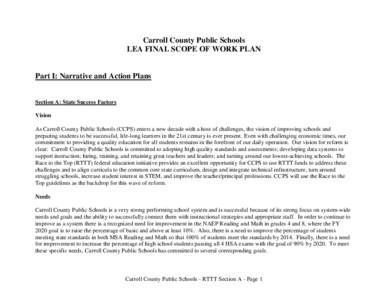 Didactics / Achievement gap in the United States / Carroll County Public Schools / Common Core State Standards Initiative / Turnaround model / Education / Education reform / Curriculum